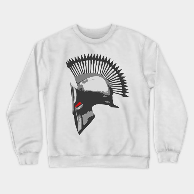 Spartan Helmet Shirt with Arrows Crest Crewneck Sweatshirt by TruckerJunk